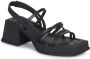 Vagabond Shoemakers Zwarte Hennie Hoge Hak Sandalen Black Dames - Thumbnail 4