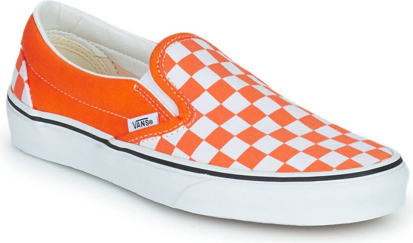 vans classic slip on orange