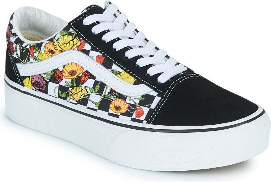 Vans Old Skool Platform Zwart Multikleuren Dames