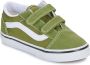 VANS Old Skool V Color Theory sneakers groen wit - Thumbnail 2