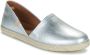 Verbenas Carmen Nucleo meal leren espadrilles zilver - Thumbnail 2