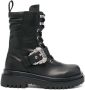 Versace Jeans Couture Zwarte Enkellaarsjes voor Dames met 5 cm Hak Black Dames - Thumbnail 2