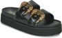 Versace Jeans Couture Sandalen 74Va3Sm1 Zs539 899 Zwart Dames - Thumbnail 2