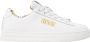 Versace Witte Leren Sneakers met Gouden Logo White Dames - Thumbnail 2