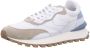 Voile blanche Dynamische Suède en Stoffen Sneakers White Heren - Thumbnail 2