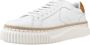 Voile blanche Lipari Sneakers Leer Veters Rubberen Zool White Dames - Thumbnail 2