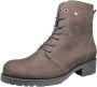 Wolky Bruine Leren Veterlaarzen Comfortabel Brown Dames - Thumbnail 4