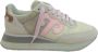 Wushu Ruyi Beige Leren Sneakers met Wol Inzet Multicolor Dames - Thumbnail 2