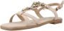 XTI Stijlvolle Platte Sandalen voor Vrouwen Beige Dames - Thumbnail 3