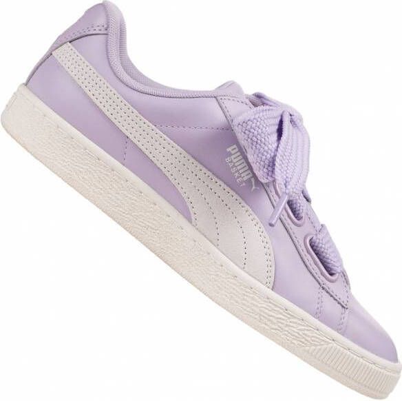 Puma Basket Heart DE Dames Schoenen Purple Leer