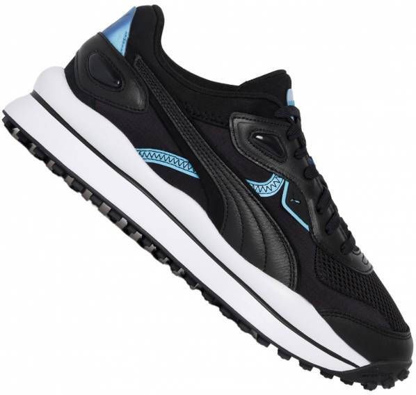 Puma Street Rider Heren Schoenen Black Leer Textil Synthetisch Foot Locker