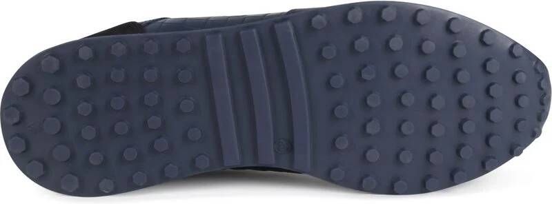 Suitable Sneaker Run Croco Donkerblauw