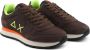 Sun68 Bruine Sneakers Leer Textiel Polyurethaan Regular Fit Multicolor Heren - Thumbnail 9