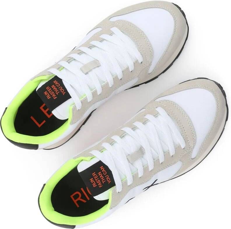 Sun68 Sneaker Tom Fluo Wit Beige