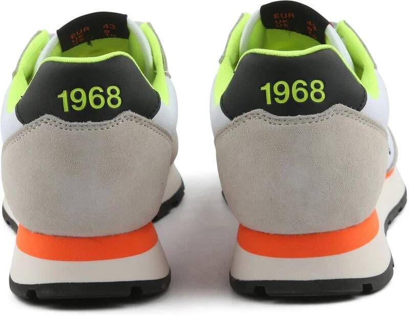 Sun68 Sneaker Tom Fluo Wit Beige