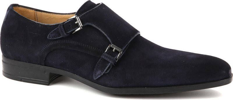 Giorgio Amalfi Schoen Monk Strap Navy Blauw