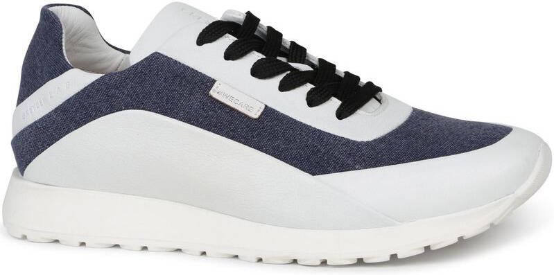 GreyderLab Greyder Lab Sneaker GL 212 31 Blauw Schoen cm Leer Duurzaam Canvas Heren Veterschoenen