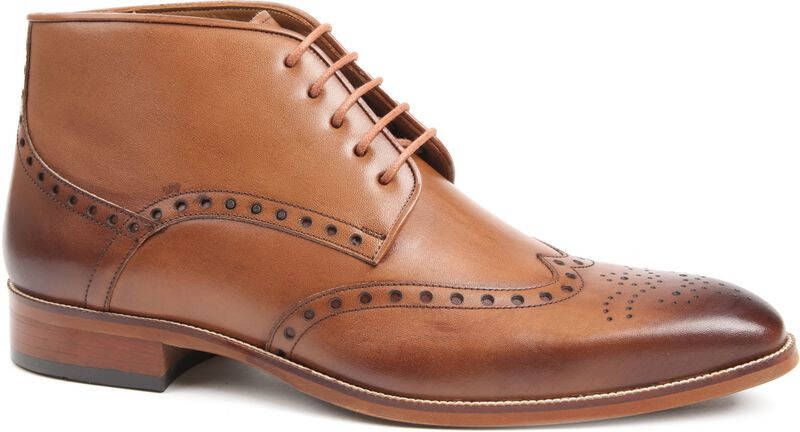 Toerist Leven van Openlijk Suitable Leren Schoenen Cognac Schoen cm Leer Heren Veterschoenen - Schoenen .nl