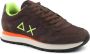 Sun68 Bruine Sneakers Leer Textiel Polyurethaan Regular Fit Multicolor Heren - Thumbnail 3