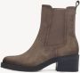 Tamaris Stijlvolle Chelsea Boots in Taupe Beige Dames - Thumbnail 4