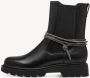 Tamaris Chelsea-boots blokhak enkellaars versierd met fonkelende banden - Thumbnail 6