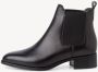 Tamaris Chelsea boots van leer met blokhak - Thumbnail 3