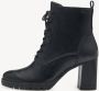 Tamaris ESSENTIALS -Dames Lace Boot Heel-Tamaris Vegan-zwart - Thumbnail 4