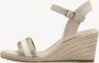 Tamaris Vegan Nude Sleehak Sandaal Beige Dames - Thumbnail 6