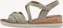 Tamaris dames sandalen met sleehak beige - Thumbnail 3