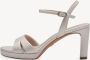 Tamaris Champagne Sandalette met 7 5 cm Hak Beige Dames - Thumbnail 6