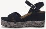 Tamaris Blauwe Casual Open Platte Sandalen Blue Dames - Thumbnail 3