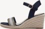 Tamaris Espadrilles blauw Textiel Dames - Thumbnail 5