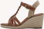 Tamaris Comfortabele sleehak sandalen met stijlvolle details Brown Dames - Thumbnail 7