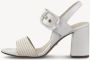 Tamaris Witte Casual Open Platte Sandalen White Dames - Thumbnail 3