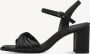 Tamaris Zwarte Elegante Open Platte Sandalen Black Dames - Thumbnail 5