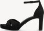 Tamaris Elegante Zwarte Sandalette Vegan Voetbed Hak Black Dames - Thumbnail 4