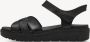 Tamaris Zwarte Casual Open Platte Sandalen Black Dames - Thumbnail 2