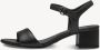 Tamaris Zwarte Casual Platte Sandalen Vrouwen Black Dames - Thumbnail 3