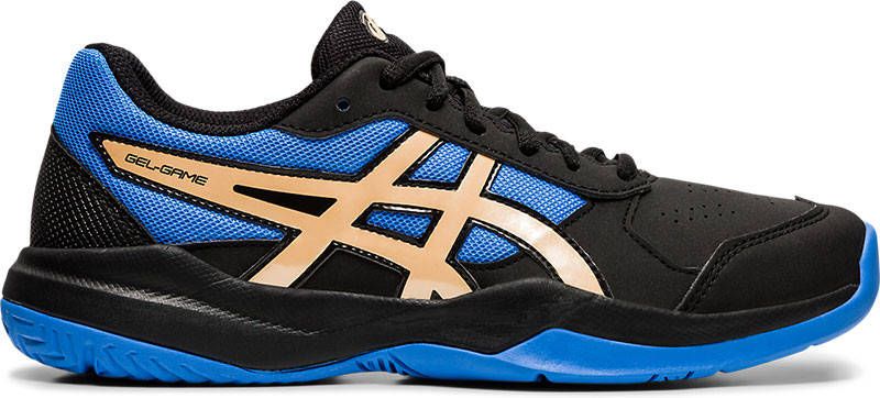 ASICS Gel-Game 7 GS tennisschoen jongens zwart blauw