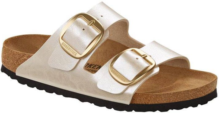 rollen backup versieren Birkenstock Arizona Dames Slippers Graceful Pearl White Narrow fit | Wit |  Imitatieleer - Schoenen.nl