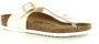 Birkenstock Gizeh Sportieve slippers Meisjes Beige BF Shiny Snake Cream - Thumbnail 3