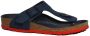 Birkenstock 122156 Gizeh blue red Normaal Teenslipper (34 Kleur Blauw ) - Thumbnail 2