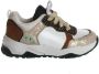 BunniesJR Bunnies JR 221370 501 Meisjes Lage Sneakers Wit Bruin Leer Veters - Thumbnail 5