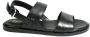 Clarks Stijlvolle Zwarte Leren Sandalen Zwart Dames - Thumbnail 4