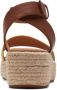 Clarks Flat Sandals Brown Dames - Thumbnail 1