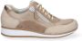 Durea 6263 684 9679 Beige combi sneaker met rits wijdte G - Thumbnail 2