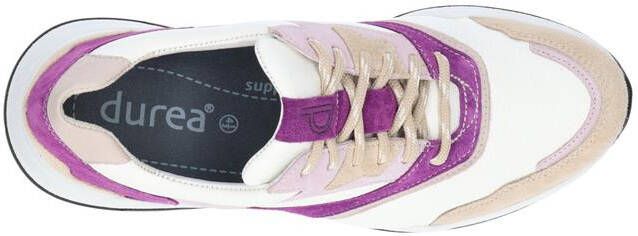 Durea 6273 684 0352 Beige combi kleurige dames sneakers - Foto 2