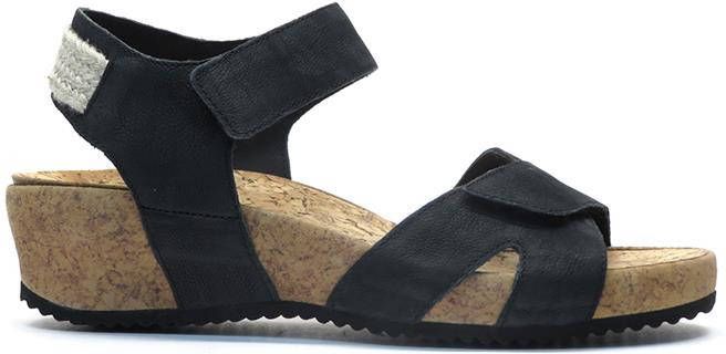 Durea Sandalen 7397 H Zwart Kurk