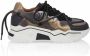 DWRS LABEL JUPITER Terry Black Elefante Zwart Leer Lage sneakers Dames - Thumbnail 3