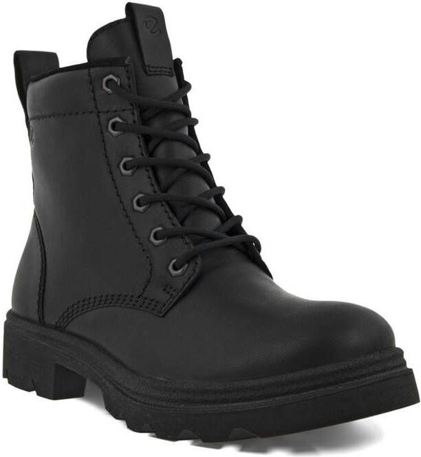 ECCO Grainer W Dames leren veterlaars Zwart Size: 36 (UK 3.5-4)